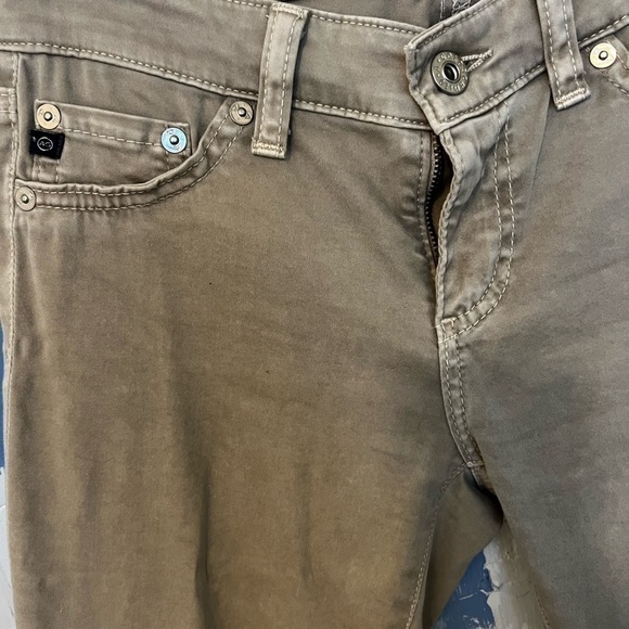 AG The Jegging Skinny Jeans Tan Cotton Blend - Picture 3 of 8